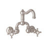 Acqui? Wall Mount Bridge Lavatory Faucet With Column Spout A1418xm-2