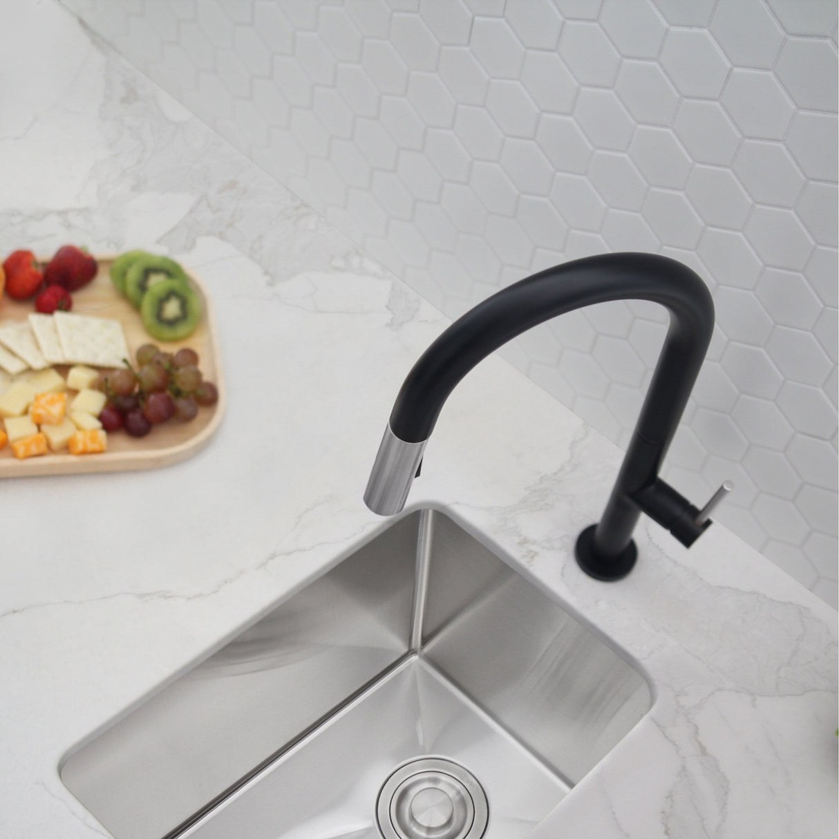 STYLISH 14 inch Single Bowl Undermount Stainless Steel Kitchen Sink Laundry