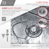 STYLISH 22 x 18 inch Single Bowl Undermount and Drop-in Stainless Steel Laundry Sink