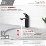 STYLISH 19 inch Oval Undermount Bathroom Sink with Overflow