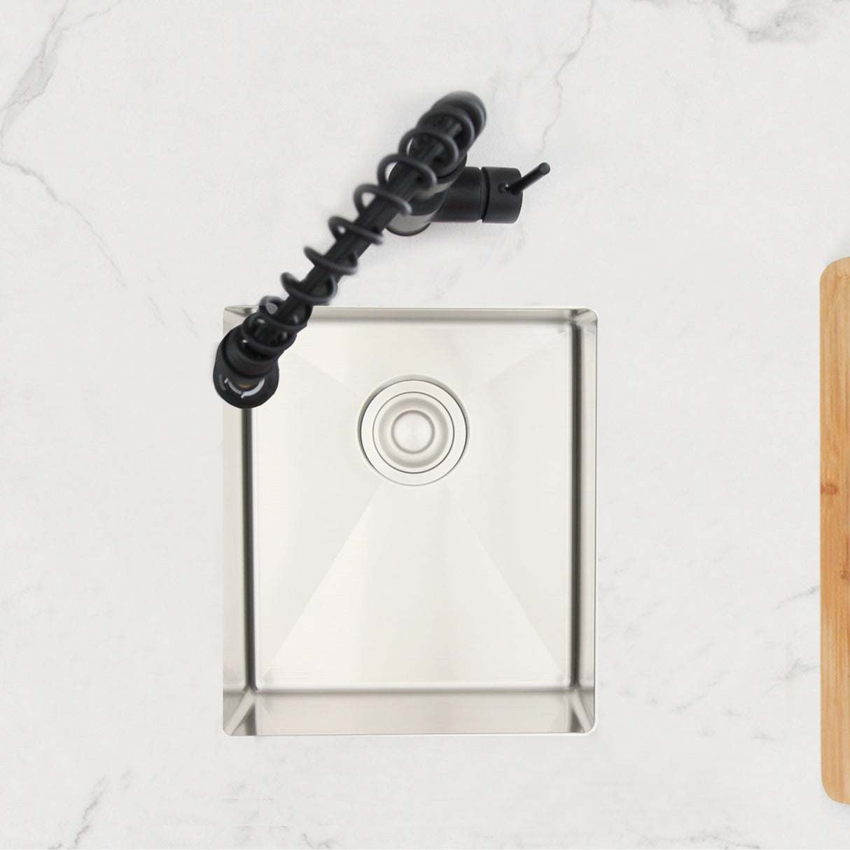 STYLISH 16 inch Single Bowl Undermount Stainless Steel Kitchen Sink Laundry