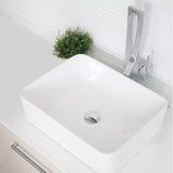 STYLISH 18 inch Rectangular Vessel Bathroom Sink