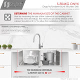 STYLISH 30 inch Double Bowl Undermount Stainless Steel Kitchen Sink