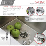 STYLISH 16 inch Single Bowl Undermount Stainless Steel Kitchen Sink Laundry