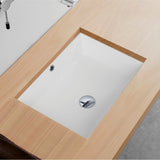 STYLISH 20 inch Rectangular Undermount Bathroom Sink with Overflow