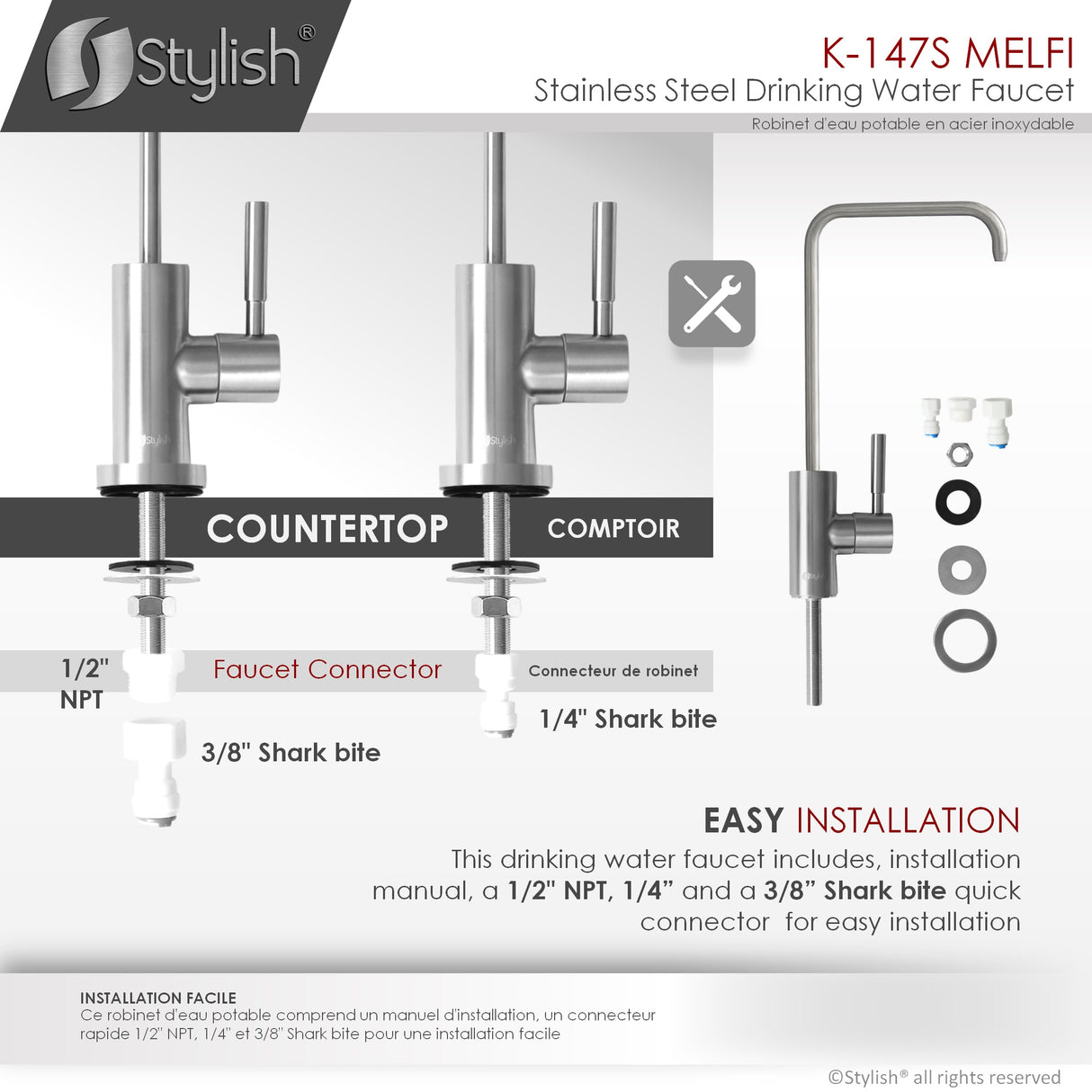 Single Handle Cold Water Tap - by Stylish