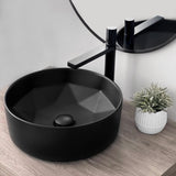 STYLISH 16 inch Round Ceramic Vessel Bathroom Sink