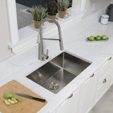 STYLISH 28 inch Single Bowl Undermount Stainless Steel Kitchen Sink