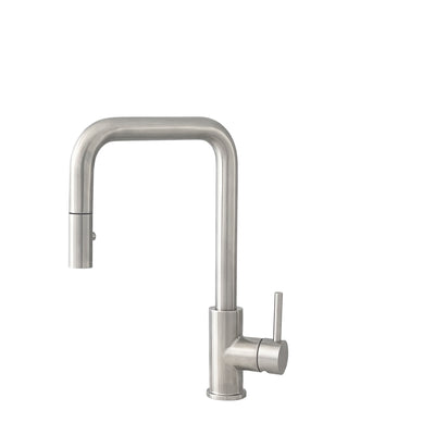 Stylish Brushed Gold Pull-Down Kitchen Faucet Single Handle - image 1