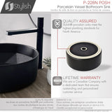 STYLISH 16 inch Round Ceramic Vessel Bathroom Sink