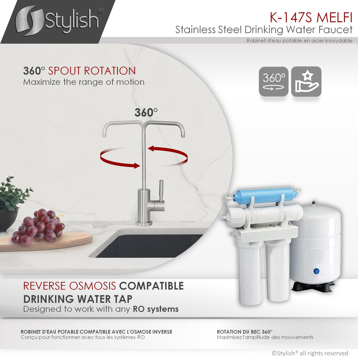 Single Handle Cold Water Tap - by Stylish