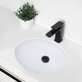 STYLISH 19 inch Oval Undermount Bathroom Sink with Overflow
