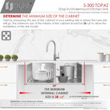 STYLISH 28 inch Double Bowl Undermount Stainless Steel Kitchen Sink