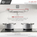 STYLISH Wall Mount Pot Filler Folding Stretchable with Single Hole Two Handles