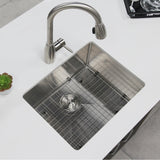 STYLISH 23 inch Single Bowl Undermount Stainless Steel Kitchen Sink