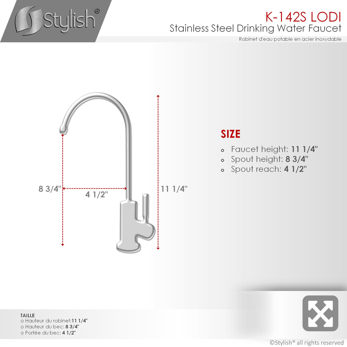 STYLISH Kitchen Sink Drinking Water Tap Faucet
