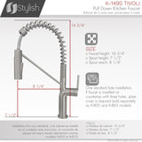 STYLISH Kitchen Sink Faucet Single Handle Pull Down Dual Mode