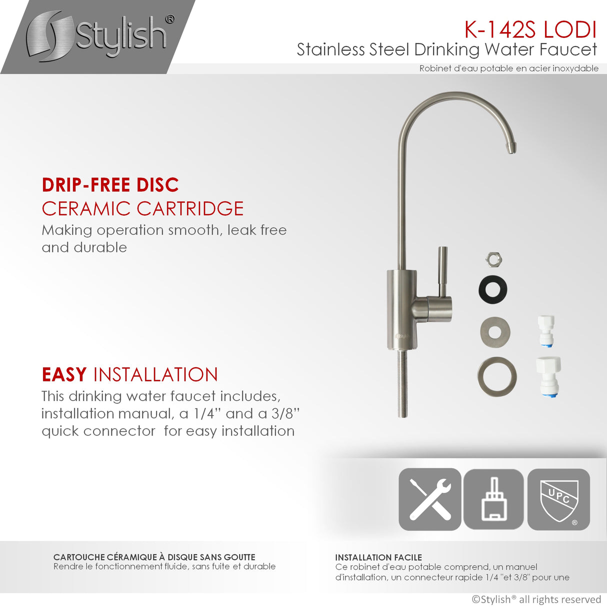 STYLISH Kitchen Sink Drinking Water Tap Faucet