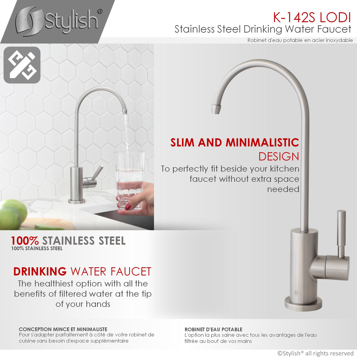 STYLISH Kitchen Sink Drinking Water Tap Faucet