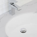 STYLISH 19 inch Oval Undermount Bathroom Sink with Overflow