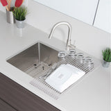 STYLISH 30 inch Single Bowl Undermount Stainless Steel Kitchen Sink