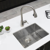 STYLISH 23 inch Single Bowl Undermount Stainless Steel Kitchen Sink