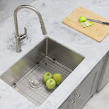 STYLISH 28 inch Single Bowl Undermount Stainless Steel Kitchen Sink