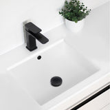 STYLISH 20 inch Rectangular Undermount Bathroom Sink with Overflow