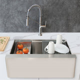 STYLISH 30 inch Farmhouse Single Bowl Stainless Steel Apron Kitchen Sink