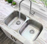 STYLISH 32 inch Double Bowl Undermount and Drop-in Kitchen Sink