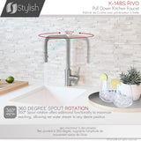 STYLISH Kitchen Sink Faucet Single Handle Pull Down Dual Mode