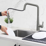 STYLISH Kitchen Sink Faucet Single Handle Pull Down Dual Mode Lead Free