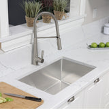 STYLISH 31 inch Single Bowl Undermount Stainless Steel Kitchen Sink
