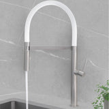 STYLISH Stainless Steel Single Handle Pull Out Dual Mode Kitchen Sink Faucet with Spout Hose