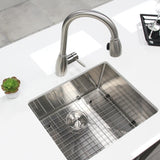 STYLISH 25 inch Single Bowl Undermount Stainless Steel Kitchen Sink