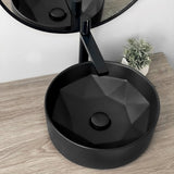 STYLISH 16 inch Round Ceramic Vessel Bathroom Sink
