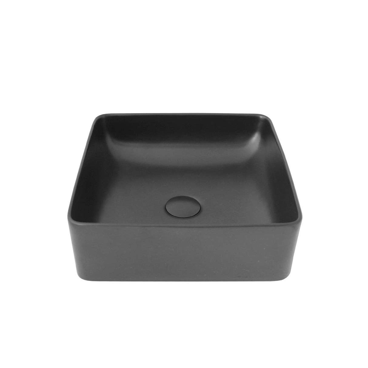 STYLISH 14 inch Square Ceramic Vessel Bathroom Sink