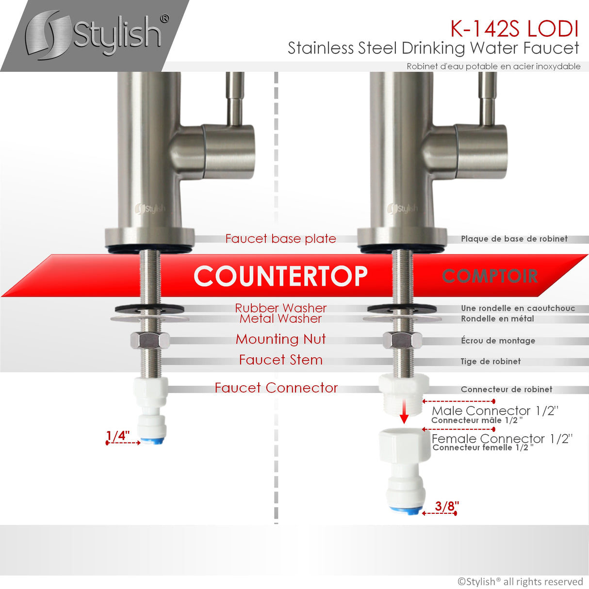 STYLISH Kitchen Sink Drinking Water Tap Faucet