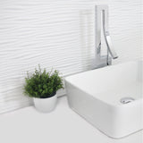 STYLISH 18 inch Rectangular Vessel Bathroom Sink