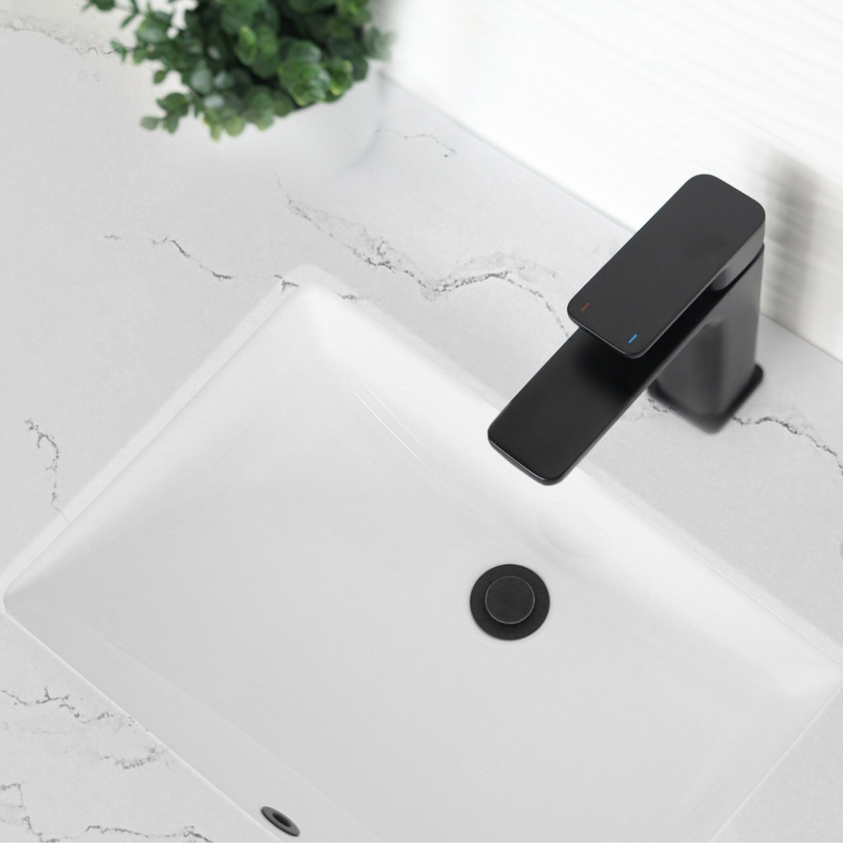 STYLISH 21 inch Rectangular Undermount Bathroom Sink with Overflow Polished Chrome