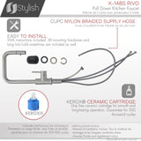 STYLISH Kitchen Sink Faucet Single Handle Pull Down Dual Mode