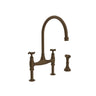 Georgian Era Bridge Kitchen Faucet With Side Spray