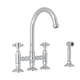San Julio® Bridge Kitchen Faucet With Side Spray A1461xmws-2