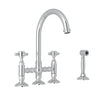 San Julio® Bridge Kitchen Faucet With Side Spray A1461xmws-2
