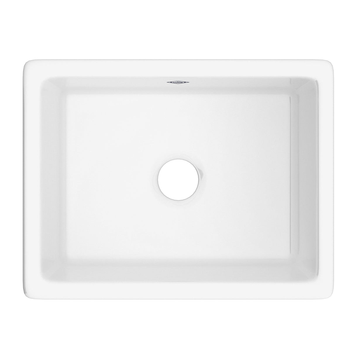 Shaker 23" Single Bowl Undermount Or Drop-in Fireclay Kitchen Sink