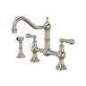 Edwardian Bridge Kitchen Faucet With Side Spray