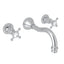 Georgian Era Wall Mount Lavatory Faucet Trim