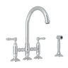 San Julio® Bridge Kitchen Faucet With Side Spray A1461lmws-2