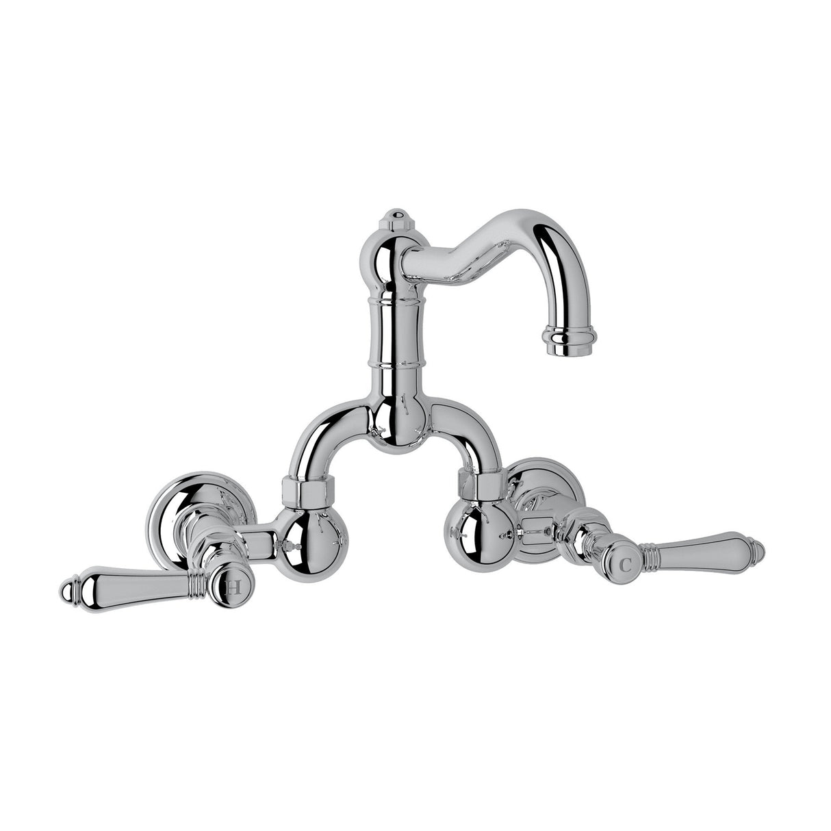 Acqui? Wall Mount Bridge Lavatory Faucet With Column Spout A1418lm-2
