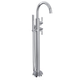 Holborn Single Hole Floor Mount Tub Filler Trim With C-Spout